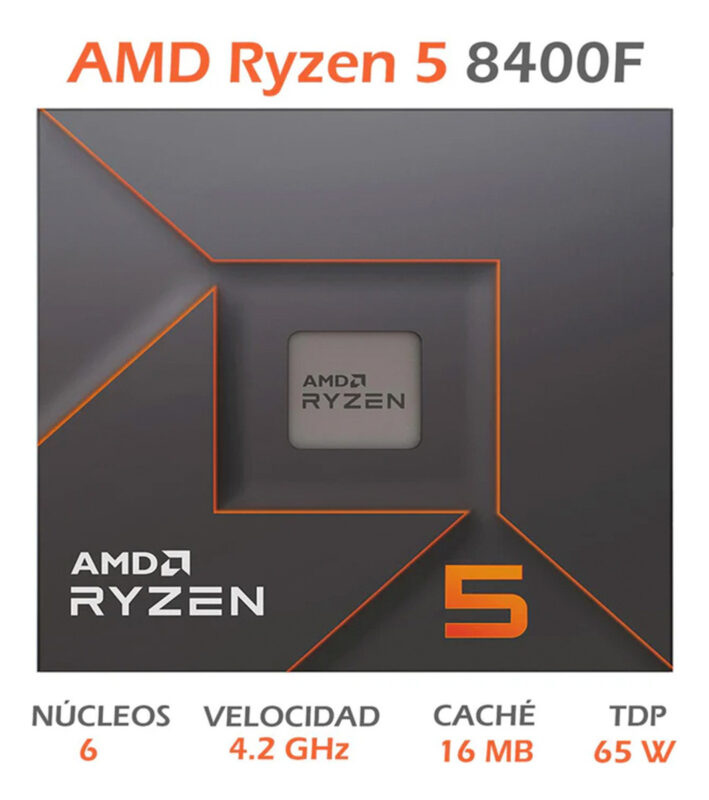 Procesador Amd Ryzen 5 8400f 4.2 Ghz Six Core Socket Am5_0
