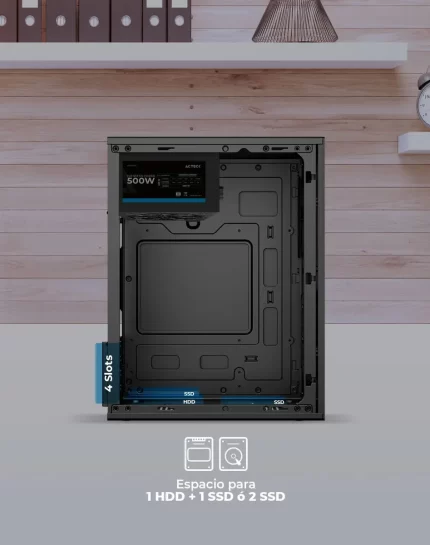 Gabinete Mini Torre Performance Mini Iii Gi215m Fuente 500w Negro_1