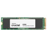 Crucial E100 2TB M.2 NVMe PCIe Gen4 SSD Interno, hasta 5000MB/s, Compatible con portátiles y Equipos de sobremesa, CT2000E100SSD8_0