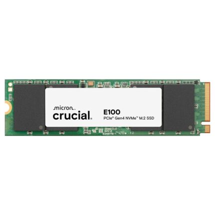 Crucial E100 2TB M.2 NVMe PCIe Gen4 SSD Interno, hasta 5000MB/s, Compatible con portátiles y Equipos de sobremesa, CT2000E100SSD8_0