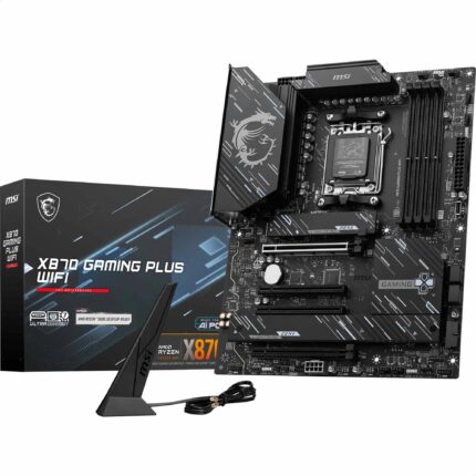 MSI X870 Gaming Plus - Placa Base WiFi para Juegos (Compatible con procesadores AMD Ryzen Serie 9000/8000/7000, AM5, DDR5, PCIe 5.0, M.2, SATA, LAN de 5 Gbps, USB-C, Wi-Fi 7, Bluetooth 5.4,_0