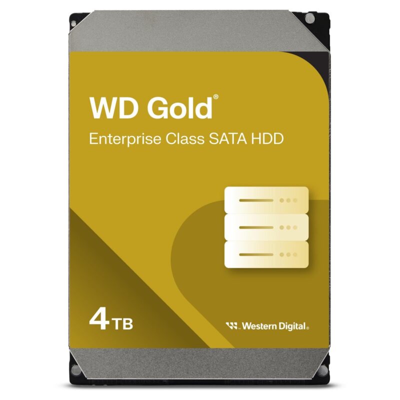 Western Digital - Disco Duro Interno WD Gold de Clase empresarial de 4 TB - Clase 7200 RPM, SATA 6 GB/s, cachÃ© de 256 MB, 3.5" - WD4004FRYZ_0