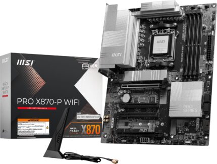 MSI Pro X870-P WiFi ProSeries Motherboard (procesadores AMD Ryzen de la Serie 9000/8000/7000, AM5, DDR5, PCIe 5.0, M.2 Gen5, SATA 6Gb/s, USB 40Gbps, HDMI/DP, Wi-Fi 7, Bluetooth 5.4, 5Gbps LAN, ATX)_0
