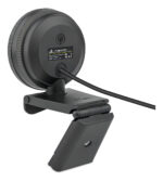 Yeyian Webcam Stream Flexcam, 2k 2560 X 1440 Píxeles, Hdr, Micrófono, Luz Led 3 Temperaturas, Control Remoto, Soporte 3d Usb, Para Transmisión En Vivo, Conferencia, Videollamada, Juego Negro_3
