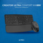 Combo Inalámbrico Acteck Mk650 Teclado Y Mouse Blanco_4