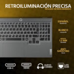 Laptop Gamer Lenovo Loq Nvidia Geforce Rtx 3050 Amd Ryzen 5 7235hs 16gb Ddr5 512gb Ssd 15.6 Full Hd 144hz W11 Teclado Español Mouse Gaming Estable Gris_3