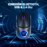 Mouse Game Factor Mow700-bk Inalámbrico, Bluetoot, Negro_3