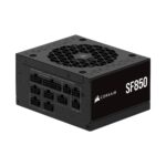 Corsair SF850 (2024) Fuente de Alimentación ATX Totalmente Modular de Bajo Ruido 80 Plus Platinum  Compatible con ATX 3.1  Preparada para PCIe 5.1 - Soporte SFX a ATX Incluido  Negro_0