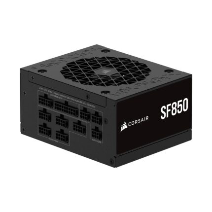Corsair SF850 (2024) Fuente de Alimentación ATX Totalmente Modular de Bajo Ruido 80 Plus Platinum  Compatible con ATX 3.1  Preparada para PCIe 5.1 - Soporte SFX a ATX Incluido  Negro_0