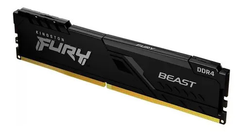 Memoria Kingston DDR4 Beast Fury de 8 GB, 3600 MHz, Cl17 Black Gamer, KF436C17bb/8_0 Memoria Kingston DDR4 Beast Fury de 8 GB, 3600 MHz, Cl17 Black Gamer, KF436C17bb/8_0