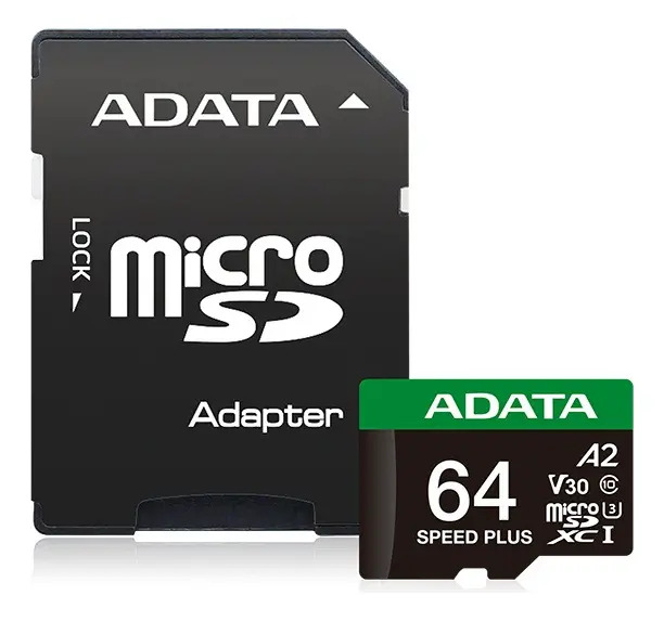 Memoria Flash Adata Speed Plus 64gb Microsdxc Clase 10_0 Memoria Flash Adata Speed Plus 64gb Microsdxc Clase 10_0