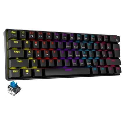 XPG Teclado Gamer Mecanico Summoner Mini Switch Blue RGB USB Negro SUMMONERMINI61BL-BKCES_0