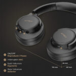 Audífonos Para Dispositivos Inalámbricos Hype Epic Hp750 Bt Color Negro_5