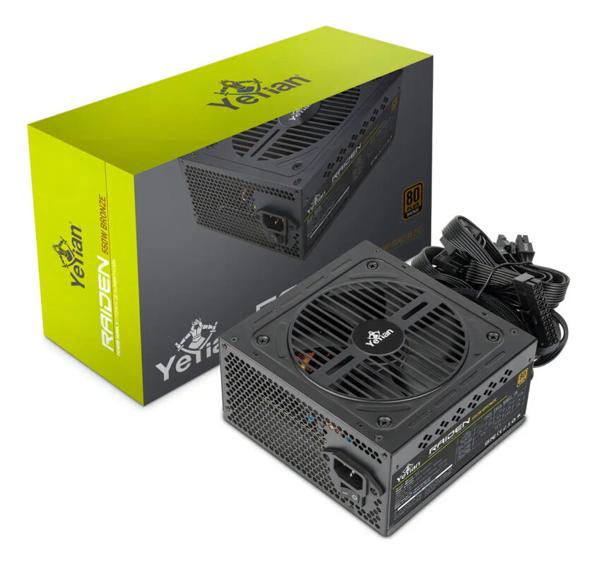 Fuente De Poder Yeyian 550w 80+ Bronce Atx 2.0 Yfb-55020-01 Negro_0