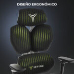 Silla Gamer Getttech Yar-gaome-m1 Negro/gris_7