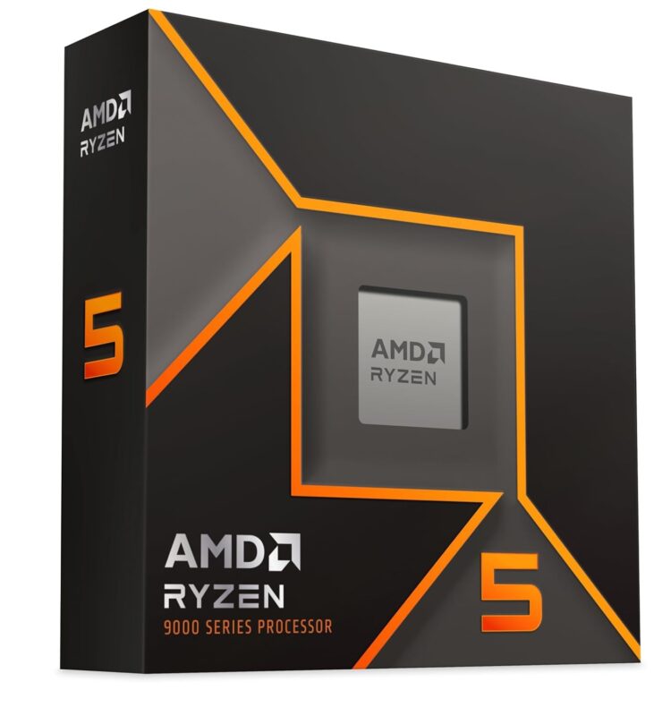 AMD Ryzen 5 9600X Procesador de computadora Desbloqueado de 6 núcleos y 12 Hilos 100-100001405WOF_0
