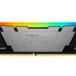 Kingston Fury Renegade Black RGB DDR4, Memoria Gamer para PC, Capacidad: 16GB, Frecuencia: 3200MT/s, Latencia: CL16, Factor de Forma: DIMM 288-Pin, Color: Negro/RGB, KF432C16RB12A/16_0