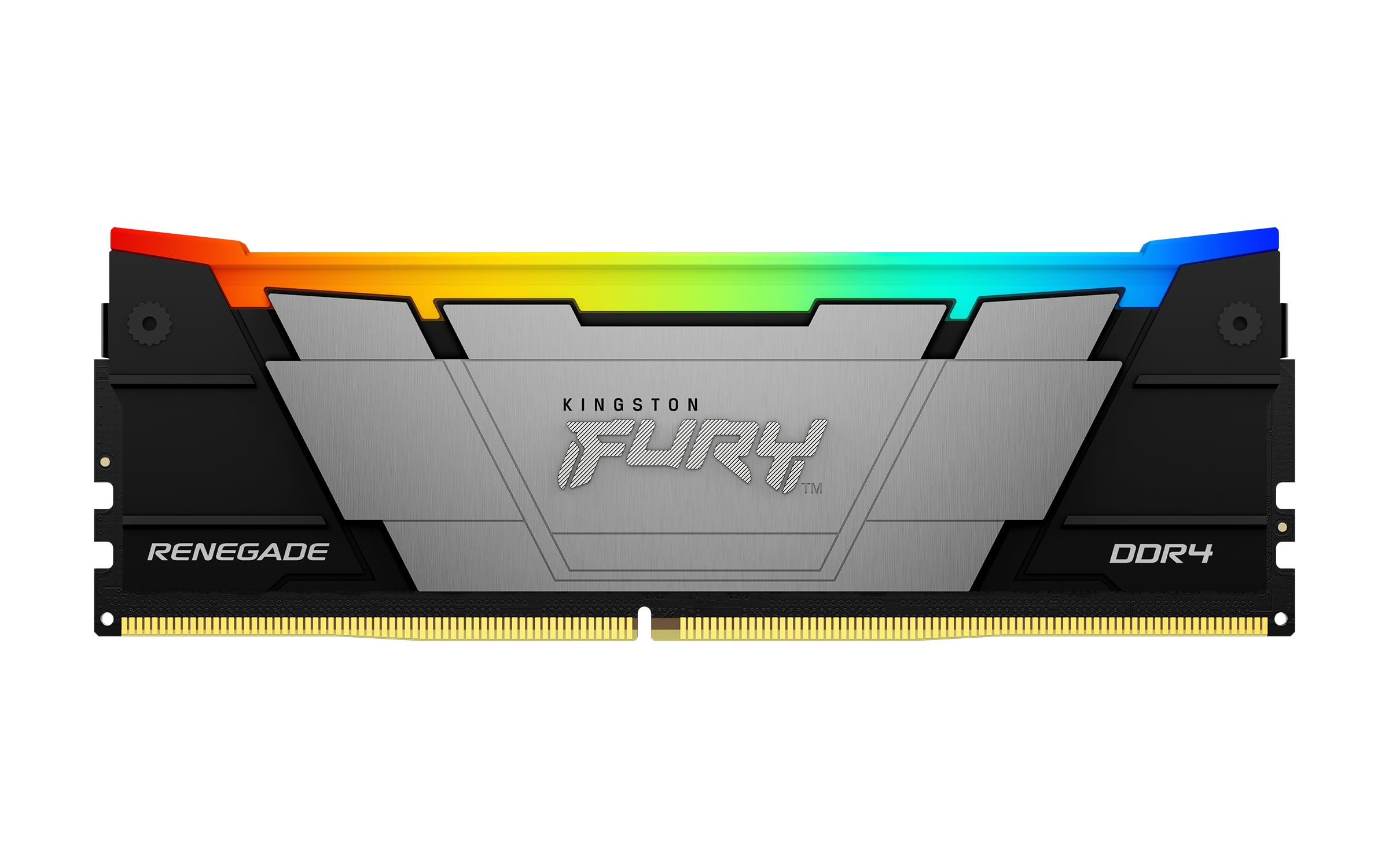 Kingston Fury Renegade Black RGB DDR4, Memoria Gamer para PC, Capacidad: 16GB, Frecuencia: 3200MT/s, Latencia: CL16, Factor de Forma: DIMM 288-Pin, Color: Negro/RGB, KF432C16RB12A/16_0 Kingston Fury Renegade Black RGB DDR4, Memoria Gamer para PC, Capacidad: 16GB, Frecuencia: 3200MT/s, Latencia: CL16, Factor de Forma: DIMM 288-Pin, Color: Negro/RGB, KF432C16RB12A/16_0