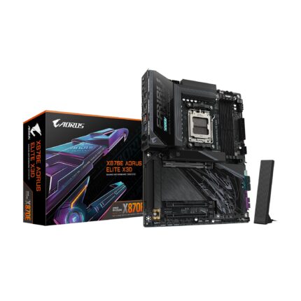 GIGABYTE X870E AORUS Elite X3D AMD AM5 LGA 1718 ATX, Compatible con procesadores AMD Ryzen Serie 9000/8000/7000, DDR5, 16+2+2 Power Phase, 4X M.2, PCIe 5.0, WiFi 7, 5 GbE, 5 aÃ±os de garantÃ­a_0