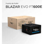 Fuente de Poder ATX Blazar Evo FT600E / 600W / 1xATX 20+4 + 1xATX12V 4+4 + 2xSATA + 2xMolex / 1xPCIe 6+2 / Advanced Negro_1