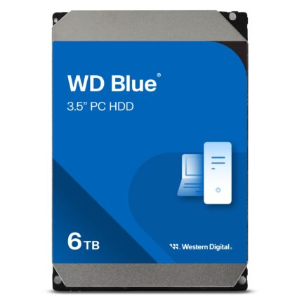 Western Digital 6TB WD Blue PC Disco Duro Interno HDD - 5400 RPM, SATA 6 GB/s, cachÃ© de 256 MB, 3.5" - WD60EZAX_0