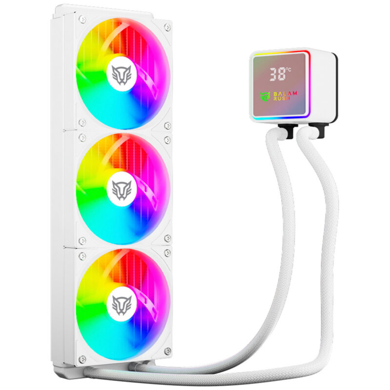 Cooler Líquido Balam Rush Br-944076 Rgb Blanco 360mm_1