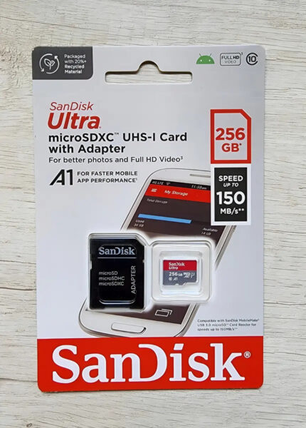 Micro Sd Sandisk Ultra 256 Gb A1 U1 Ultima Gen. 150mb/s_1