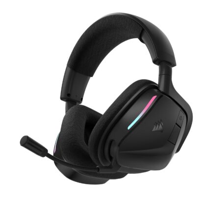 Corsair Void v2 Auriculares Inalámbricos para Juegos con Bluetooth para PC, PS5, PS4, Switch y Móvil  Dolby Atmos, Batería de 70 Horas, Inalámbrica de Doble Banda, Carga Rápida  Carbono_0