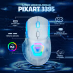 Mouse Gamer Inalámbrico Dual 2.4ghz + Bluetooth Game Factor Mow700 Rgb 26000 Dpi Blanco_4