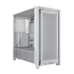 Corsair 4000D Frame Modular Mid-Tower ATX PC Case  High Airflow, InfiniRail Fan Mounting System, Dual 360mm Radiator Support, ASUS BTF, MSI Project Zero, Gigabyte Project Stealth  White_0