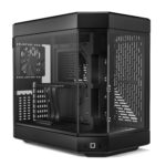 Hyte Y60 - Funda para Juegos de computadora ATX de Vidrio Templado estético Moderno con Doble cámara panorámica con Cable Elevador PCIE 4.0 Incluido, Negro (CS-HYTE-Y60-B)_0