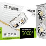 ZOTAC Gaming GeForce RTX 5060 Ti 16GB individual Edge OC White Edition DLSS 4 16GB GDDR7 128-bit 28 Gbps PCIE 5.0 Tarjeta grÃ¡fica para juegos, IceStorm 2.0 Cooling, SFF-Ready, ZT-B50620Q-10M_0