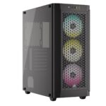 Corsair Caja para PC ATX 480T RGB de Cristal Templado  3 Ventiladores AR120 RGB incluidos  Apto para hasta 7 Ventiladores de 120 mm y radiadores de hasta 360 mm  Negro_0