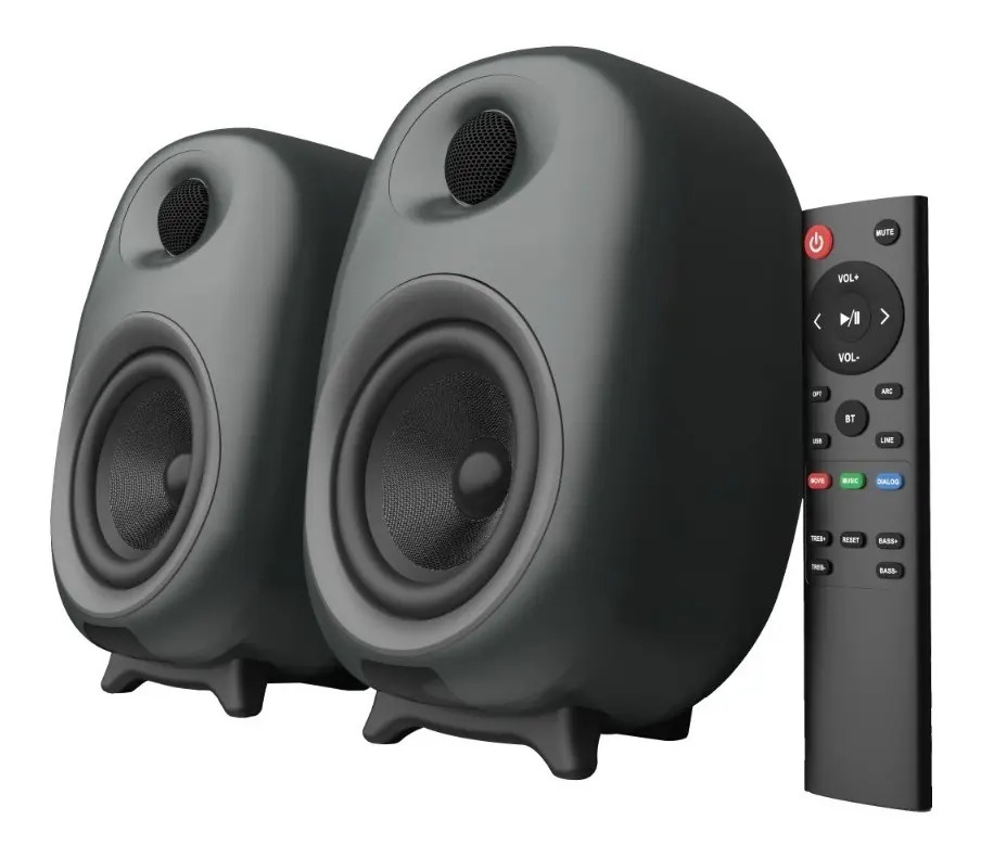 Bocinas Dynamic Exact Bs685 Bluetooth 5.0 + Rca + 80w Color Negro_0 Bocinas Dynamic Exact Bs685 Bluetooth 5.0 + Rca + 80w Color Negro_0
