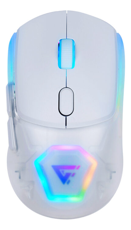 Mouse Gamer Inalámbrico Dual 2.4ghz + Bluetooth Game Factor Mow700 Rgb 26000 Dpi Blanco_0