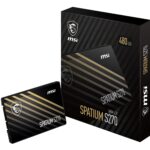 MSI SPATIUM S270 SSD 480GB - SATA 3 Unidad de Estado sÃ³lido de 2.5", 500MB/s de Lectura y 450MB/s de Escritura, 3D NAND, Seguridad de Datos integrada, Centro MSI - 5 aÃ±os de garantÃ­a (250 TBW)_0