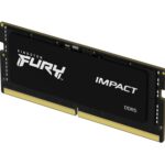 Kingston Fury Impact DDR5, Memoria Gamer para Laptop, Capacidad: 16GB, Frecuencia: 6000MT/s, Latencia: CL38, Factor de Forma: SODIMM 262-Pin, Color: Negro, SKU: KF560S38IB-16_0