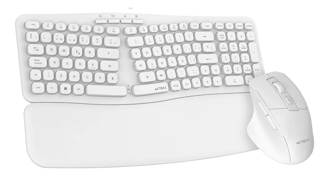 Combo Inalámbrico Acteck Mk650 Teclado Y Mouse Blanco_0 Combo Inalámbrico Acteck Mk650 Teclado Y Mouse Blanco_0