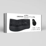 Combo Acteck 2 En 1 Teclado Ergonomico Mouse Vertical 2.4 Color del mouse Negro Color del teclado Negro_4