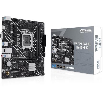 ASUS Tarjeta Madre Prime H610M-K LGA 1700 2X DDR5 1x M.2 PCIe 4.0 Micro ATX_0