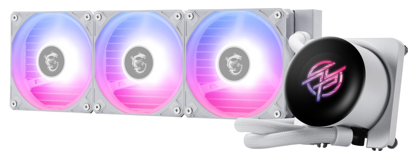 MSI MPG CORELIQUID P13 360 White - Enfriador líquido para CPU AIO ARGB - Radiador de 120 mm - LGA 1851 Ready - Triple Ventiladores ARGB PWM de 400 mm, Color Blanco_0