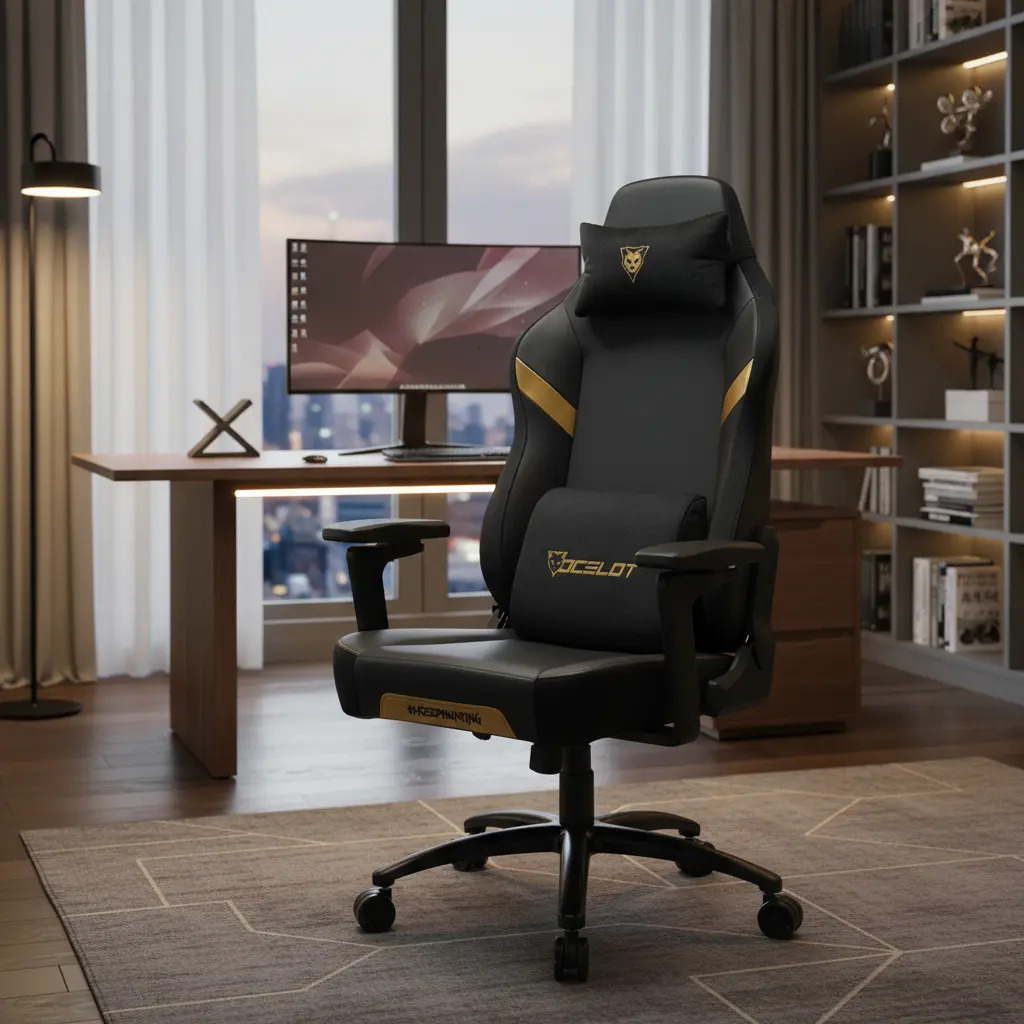 Silla Gamer Ocelot Os-king Vinipiel Negra Ajustable_0 Silla Gamer Ocelot Os-king Vinipiel Negra Ajustable_0