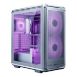 Cooler Master MasterFrame 500 Mesh aRGB Silver Freeform 2.0 Modular Platform Open Air ATX Mid-Tower Case Carcasa de Aluminio, Doble Ventiladores aRGB de 200 mm, 390 mm GPU MAX, 360 mm AIO MAX, Tipo C_0