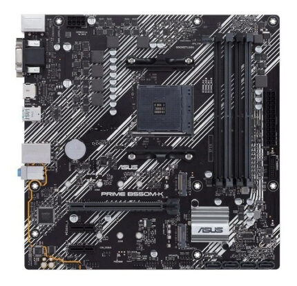 Tarjeta Madre Asus Prime B550m-k Am4 4x Ddr4 2x M.2 Pcie 4.0 Micro Atx Negro_1