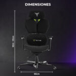 Silla Gamer Getttech Yar-gaome-m1 Negro/gris_8