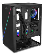 Gabinete Yeyian Crescent Master Con Ventana, Midi Tower, Atx/micro-atx/mini-itx, Usb 3.0, Sin Fuente, 3 Ventiladores Instalados Argb, Negro_1