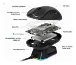 Mouse Gamer Inalámbrico Game Factor Mow800-wh Blanco_6