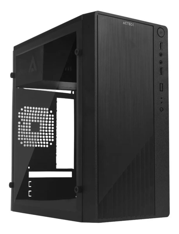 Gabinete Acteck Compact Fuente 500w Kioto Gc220 Color Negro_0