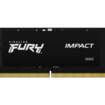 Kingston Fury Impact DDR5, Memoria Gamer para Laptop, Capacidad: 32GB, Frecuencia: 4800MT/s, Latencia: CL 38, Factor de Forma: SODIMM 262-Pin, Color: Negro, Numero de Parte: KF548S38IB-32_0