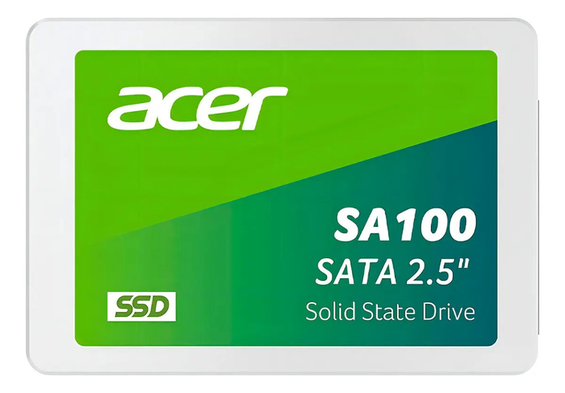 Ssd Acer Sa100 480gb Sata Iii 2.5 Blanco 560/500 Mb/s_1